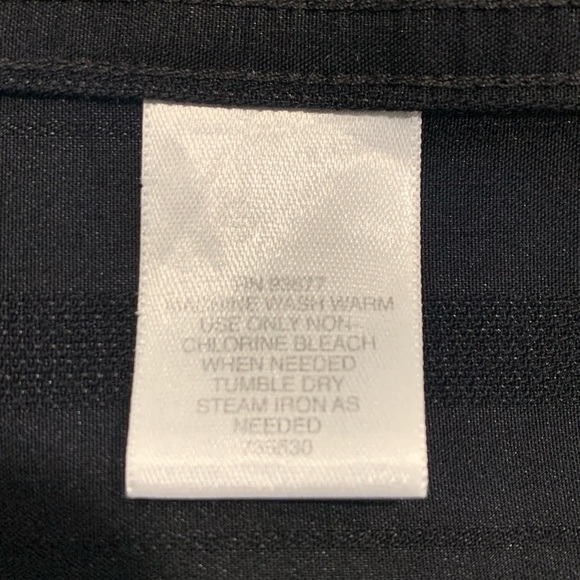 Liz Claiborne, black, size 3xl black with dark, black pinstriping,1 front pocket - Picture 8 of 11